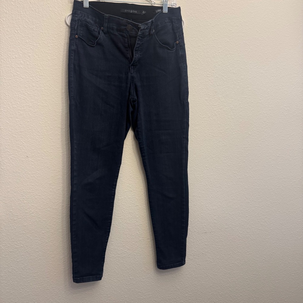 One5One Womens Dark Wash Skinny Jeans Size‎ 8/29 Stretch Denim Slim Fit Pants